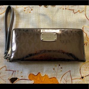 MK Mirror Metalic Nickel Wallet